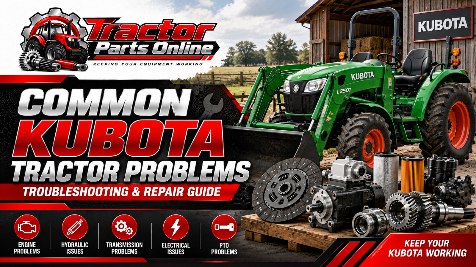 common Kubota tractor problems