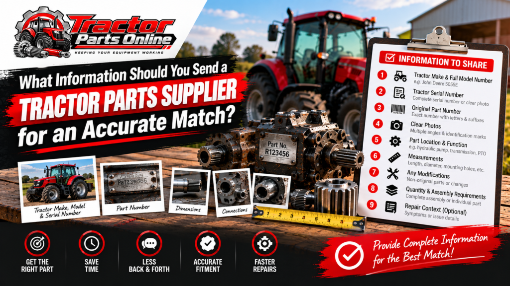 What Information Should You Send a Tractor Parts Supplier for an Accurate Match?