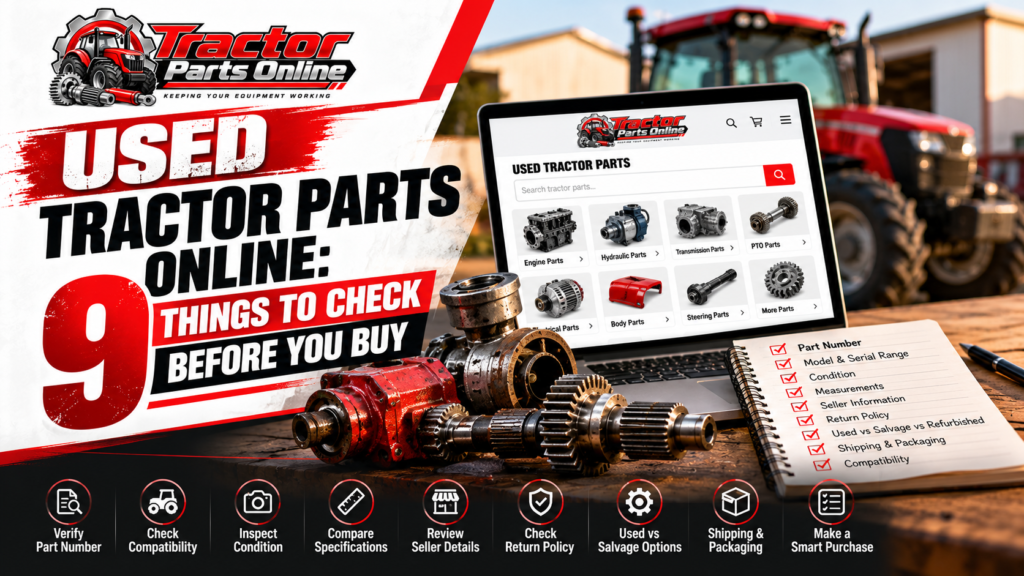 Used Tractor Parts Online: 9 Things to Check Before You Buy
